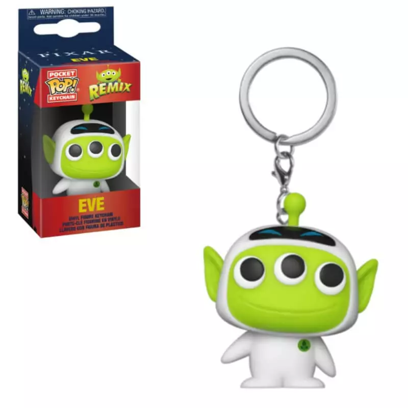 FUNKO Pocket Pop! Keychain: Pixar - Alien As Eve 3 FUNKO Pocket Pop! Keychain: Pixar - Alien As Eve