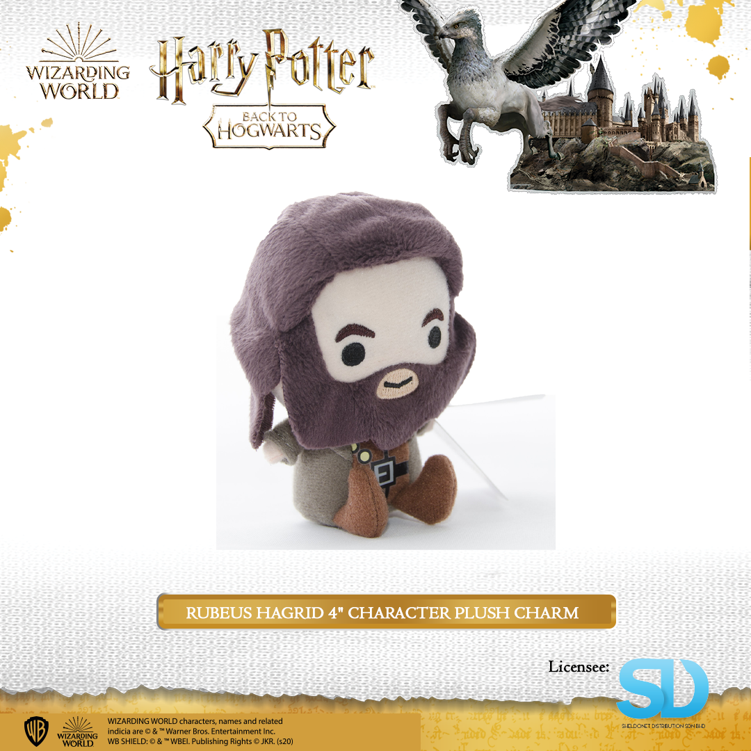 Wizarding World HARRY POTTER - Rubeus Hagrid 4" Character Plush Charm 3 Wizarding World HARRY POTTER - Rubeus Hagrid 4" Character Plush Charm