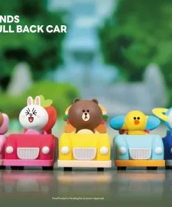 Beast Kingdom: LINE Friends Pull Back Car Series Set (5-in-1)