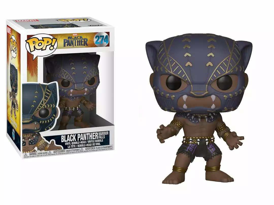 FUNKO Pop! Marvel: Black Panther- Black Panther Warrior Falls 3 FUNKO Pop! Marvel: Black Panther- Black Panther Warrior Falls