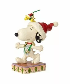 Enesco : Peanuts By Jim Shore - Snoopy And Woodstock With Jingle Bells