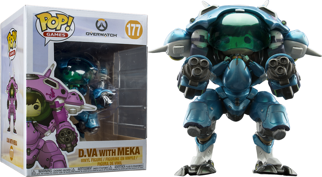 FUNKO POP! Games: Overwatch - D.Va With Meka (Blueberry) 6" Exclusive 3 FUNKO POP! Games: Overwatch - D.Va With Meka (Blueberry) 6" Exclusive
