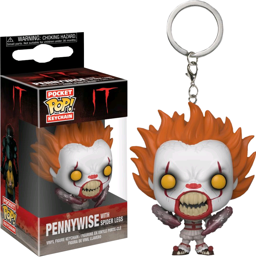 FUNKO Pocket Pop! IT : Pennywise With Spider Legs Pocket POP! Keychain 3 FUNKO Pocket Pop! IT : Pennywise With Spider Legs Pocket POP! Keychain