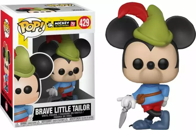 FUNKO POP! Disney : Mickey's 90th - Brave Little Tailor Mickey 3 FUNKO POP! Disney : Mickey's 90th - Brave Little Tailor Mickey