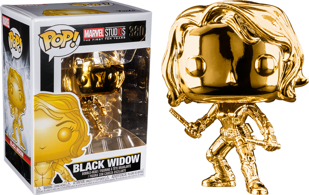 FUNKO POP! VINYL Pop! Marvel - Marvel Studio The First 10 Years - Black Widow (Gold Chrome) 3 FUNKO POP! VINYL Pop! Marvel - Marvel Studio The First 10 Years - Black Widow (Gold Chrome)