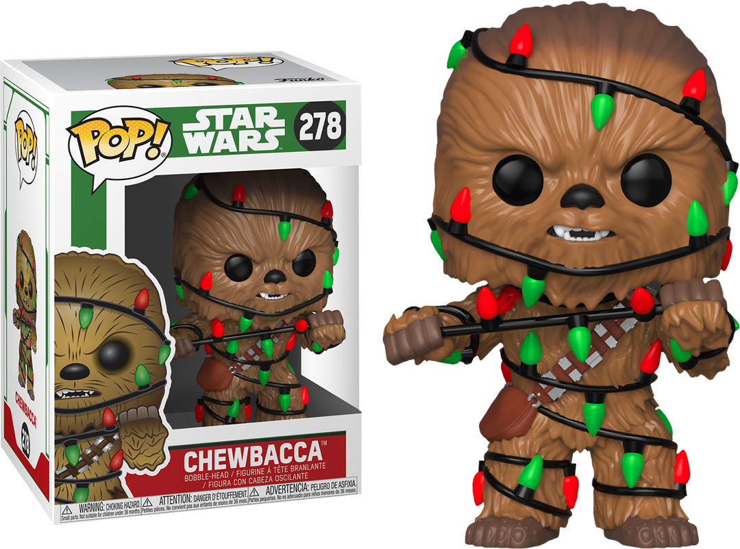 FUNKO POP! Star Wars Holiday - Chewie W- Lights 3 FUNKO POP! Star Wars Holiday - Chewie W- Lights