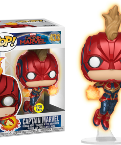 FUNKO Pop! Marvel: Captain Marvel - Flying Captain Marvel (Glow In The Dark) [Exclusive]
