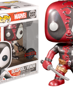FUNKO Pop! Marvel: Marvel Venom - Venomized Deadpool (Metallic) [Exclusive]