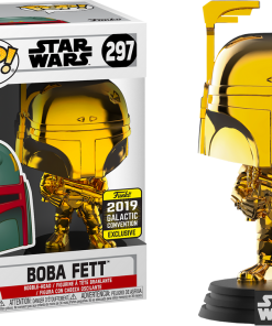 FUNKO Pop! Star Wars: Boba Fett Gold Chrome (2019 Galactic Convention) [Exclusive]