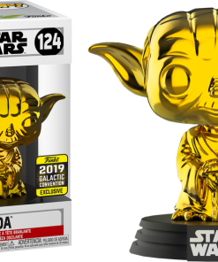 FUNKO Convention Exclusive Pop! Star Wars: Yoda Gold Chrome (2019 Galactic Convention) [Exclusive]