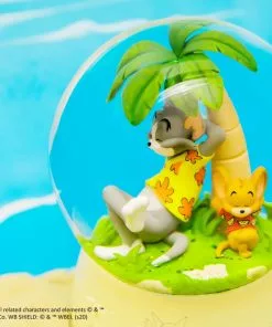 Beast Kingdom: Soap Studio - Tom And Jerry Tropical Oasis Snow Globe
