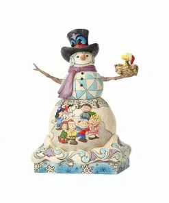 Enesco : Peanuts By Jim Shore - Snowman With Peanuts Gang