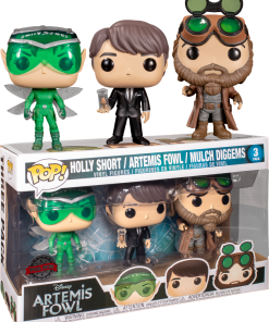 FUNKO Pop! Disney: Artemis Fowl - Artemis,Mulch,Holly (3-Pack) [Exclusive]