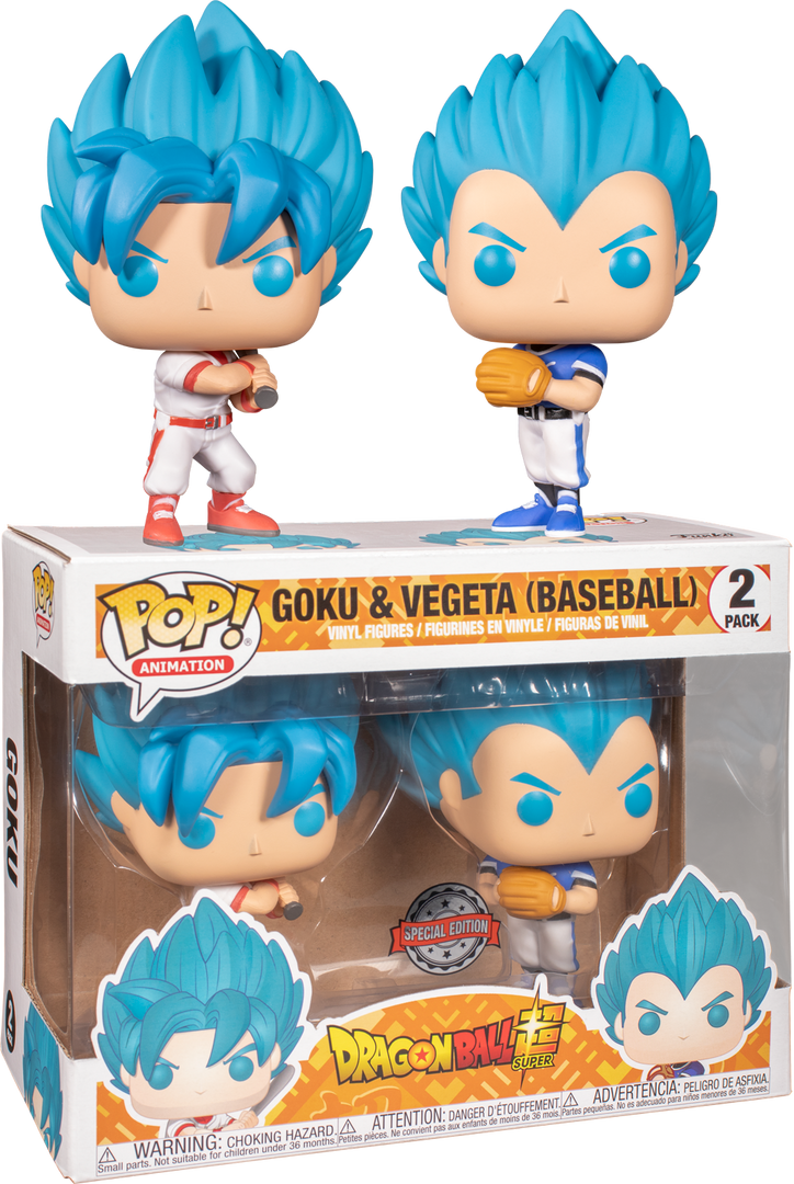 FUNKO POP! Animation: Dragon Ball Super- Goku And Vegeta Baseball 2-pack (Exclusive) 3 FUNKO POP! Animation: Dragon Ball Super- Goku And Vegeta Baseball 2-pack (Exclusive)