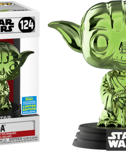 FUNKO POP! Star Wars - Yoda (Green Chrome) [SDCC 2019 Summer Convention]