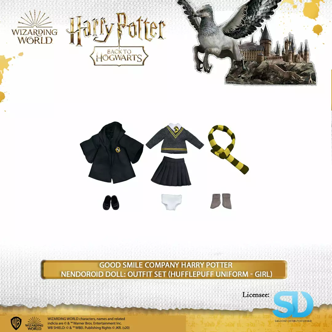 Good Smile Company: Harry Potter Nendoroid Doll: Outfit Set (Hufflepuff Uniform - Girl) Wizarding World 3 Good Smile Company: Harry Potter Nendoroid Doll: Outfit Set (Hufflepuff Uniform - Girl) Wizarding World
