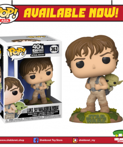 FUNKO Pop! Star Wars: Empire Strikes Back - Skywalker Training Luke With Yoda