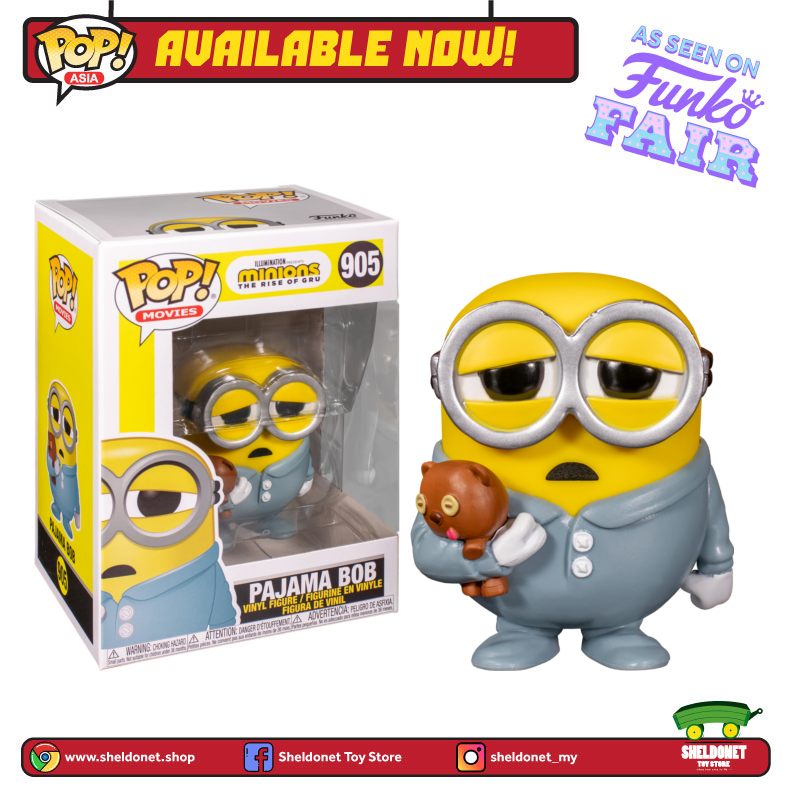 FUNKO Pop! Movies: Minions 2: The Rise Of Gru - Pajama Bob 3 FUNKO Pop! Movies: Minions 2: The Rise Of Gru - Pajama Bob