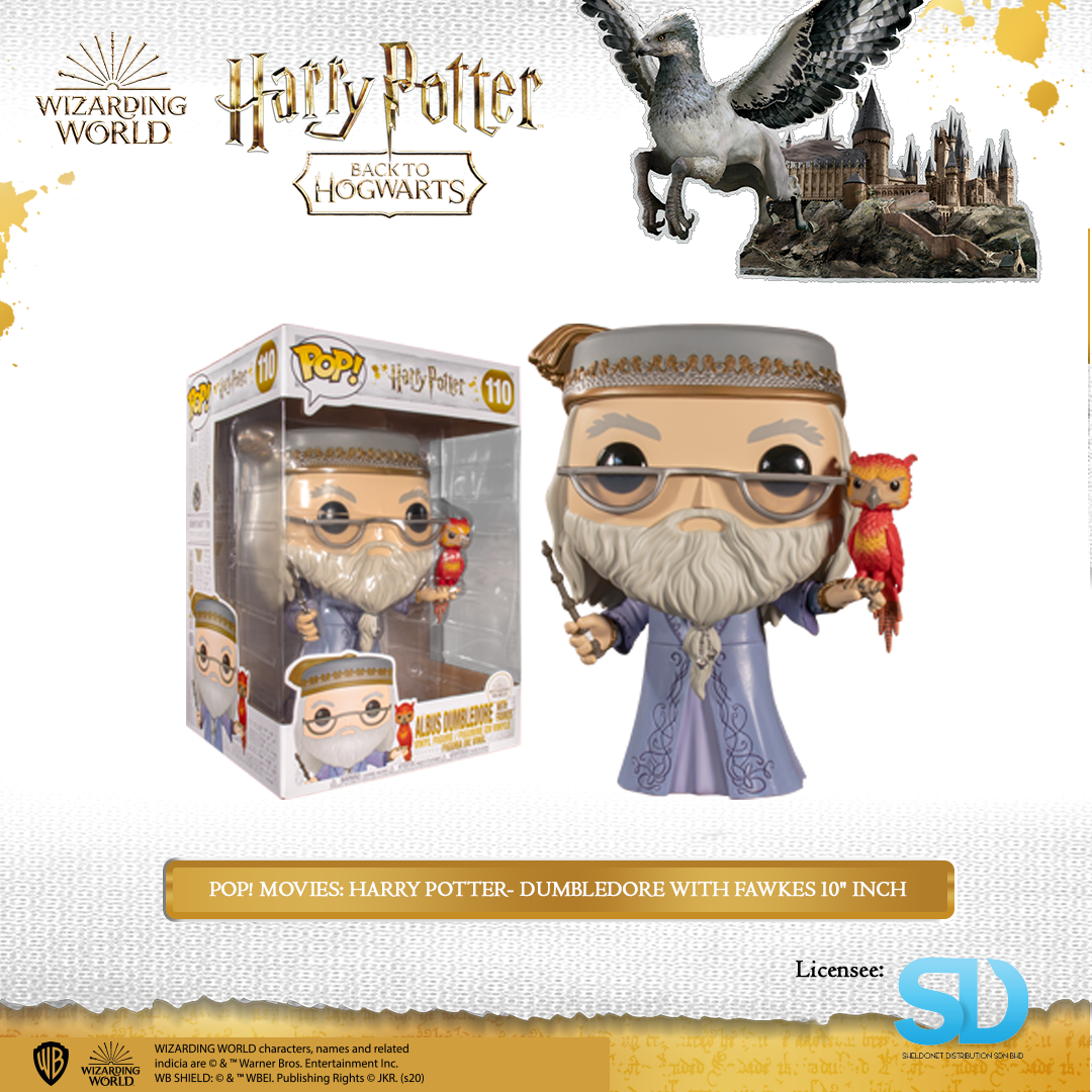 FUNKO Pop! Movies: Harry Potter- Dumbledore With Fawkes 10" Inch 3 FUNKO Pop! Movies: Harry Potter- Dumbledore With Fawkes 10" Inch