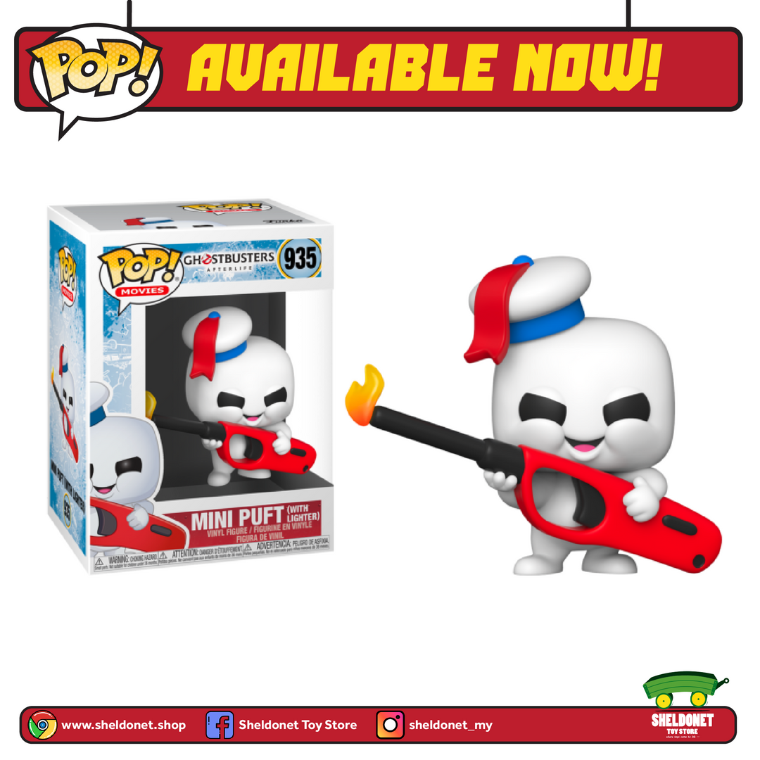 FUNKO Pop! Movies: Ghostbusters: Afterlife - Mini Puft With Lighter 3 FUNKO Pop! Movies: Ghostbusters: Afterlife - Mini Puft With Lighter