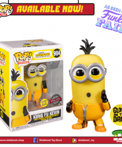FUNKO Pop! Movies: Minions 2 : The Rise Of Gru - Kung Fu Kevin (Glow In The Dark) [Exclusive]