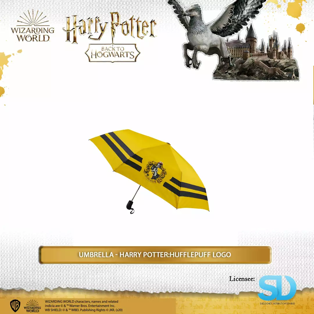 Famesbro Cinereplica: Umbrella - Harry Potter:Hufflepuff Logo 3 Famesbro Cinereplica: Umbrella - Harry Potter:Hufflepuff Logo