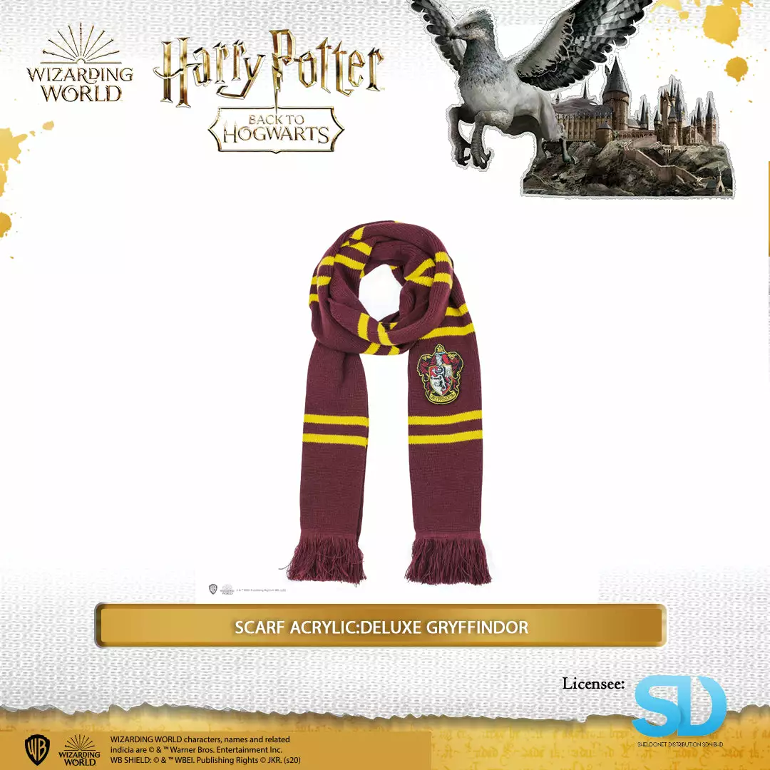 Famesbro Cinereplica: Scarf Acrylic:Deluxe Gryffindor 3 Famesbro Cinereplica: Scarf Acrylic:Deluxe Gryffindor