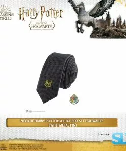 Famesbro Cinereplica: Necktie Harry Potter:Deluxe Box Set Hogwarts (With Metal Pin) Wizarding World