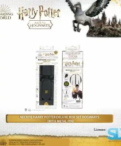Famesbro Cinereplica: Necktie Harry Potter:Deluxe Box Set Hogwarts (With Metal Pin) Wizarding World