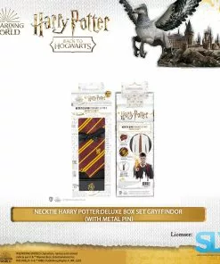 Famesbro Cinereplica: Necktie Harry Potter: Deluxe Box Set Gryffindor (With Metal Pin)