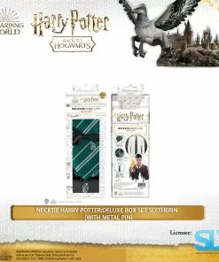 Famesbro Cinereplica: Necktie Harry Potter:Deluxe Box Set Slytherin (With Metal Pin)
