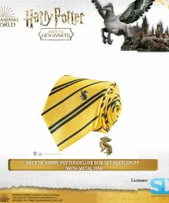Famesbro Cinereplica: Necktie Harry Potter:Deluxe Box Set Hufflepuff (With Metal Pin) Wizarding World