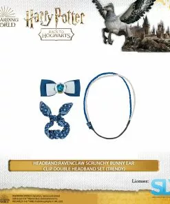 Famesbro Cinereplica: Headband:Ravenclaw Scrunchy Bunny Ear Clip Double Headband Set (Trendy)