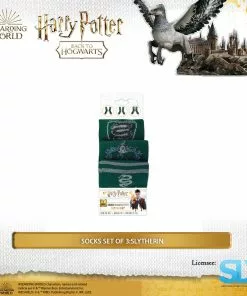 Famesbro Wizarding World Cinereplica: Socks Set Of 3:Slytherin