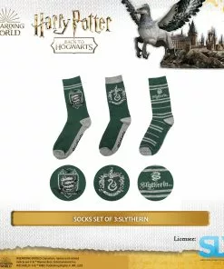 Famesbro Wizarding World Cinereplica: Socks Set Of 3:Slytherin