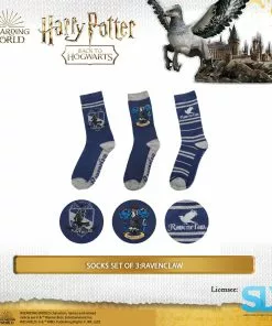Famesbro Wizarding World Cinereplica: Socks Set Of 3:Ravenclaw