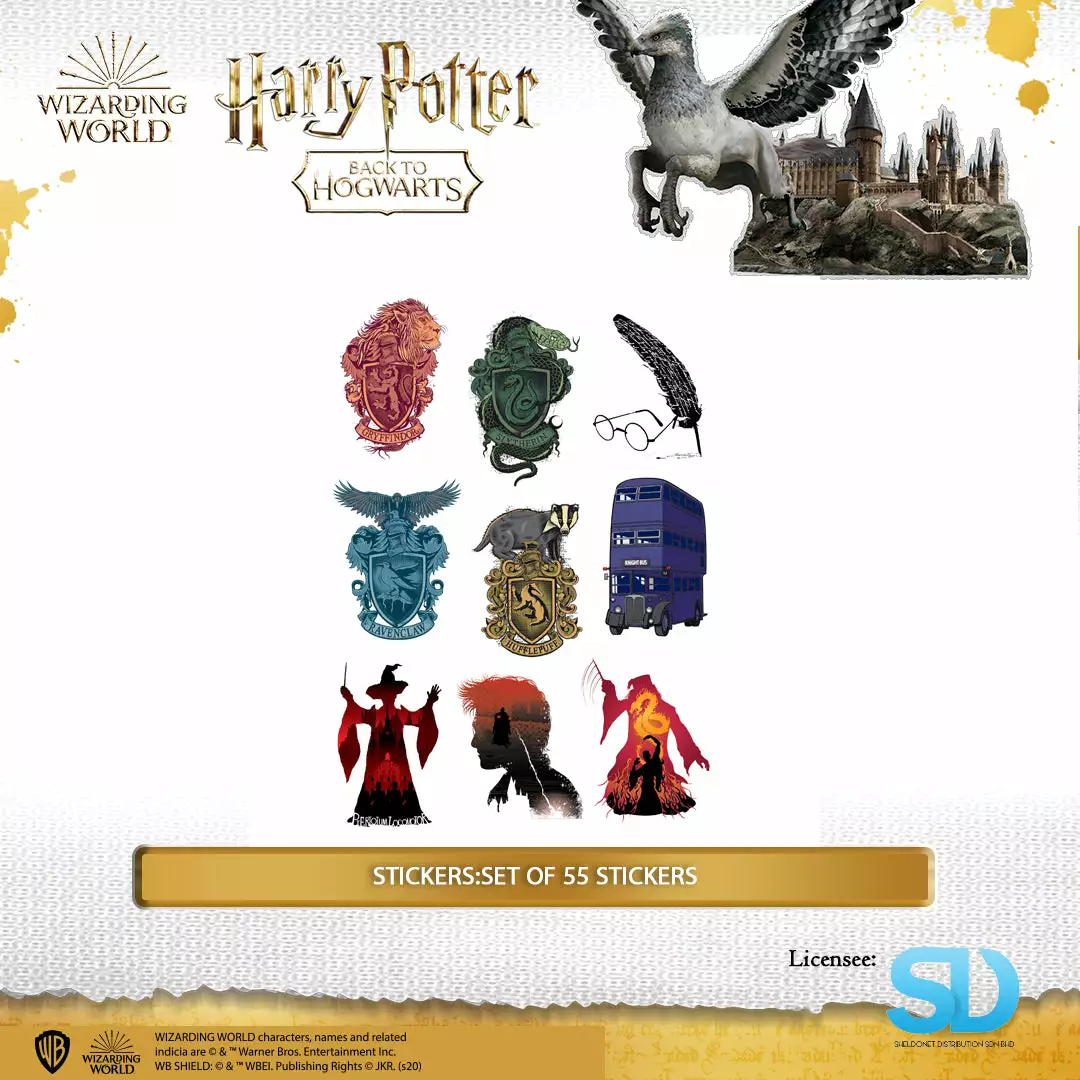 Famesbro Cinereplica: Stickers:Set Of 55 Stickers Wizarding World 3 Famesbro Cinereplica: Stickers:Set Of 55 Stickers Wizarding World