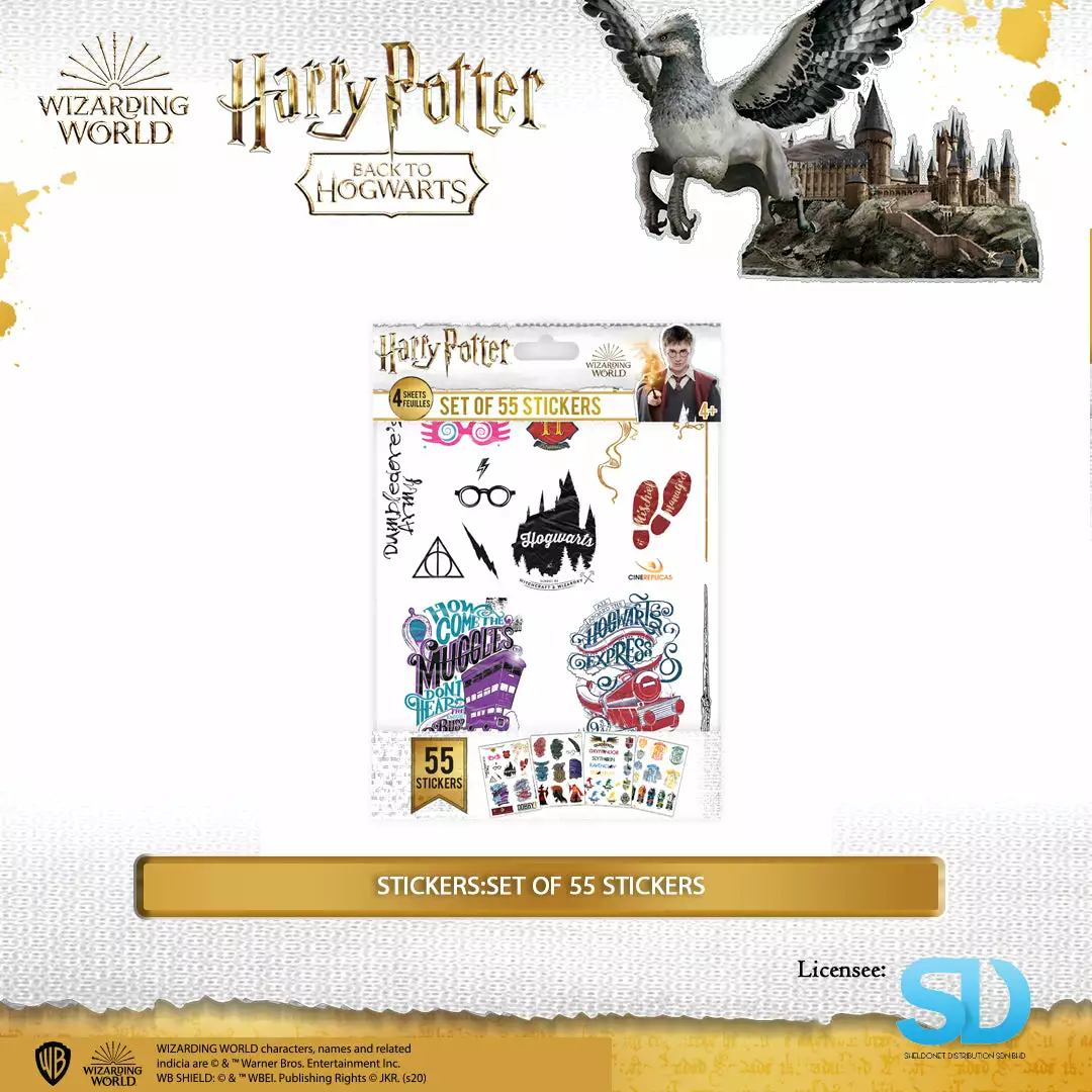 Famesbro Cinereplica: Stickers:Set Of 55 Stickers Wizarding World 4 Famesbro Cinereplica: Stickers:Set Of 55 Stickers Wizarding World