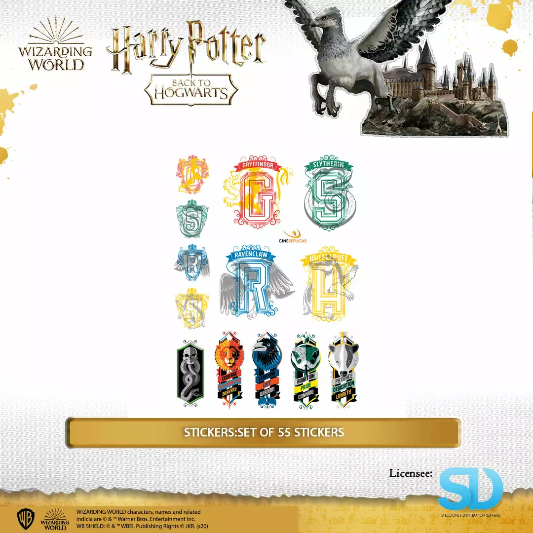 Famesbro Cinereplica: Stickers:Set Of 55 Stickers Wizarding World 6 Famesbro Cinereplica: Stickers:Set Of 55 Stickers Wizarding World