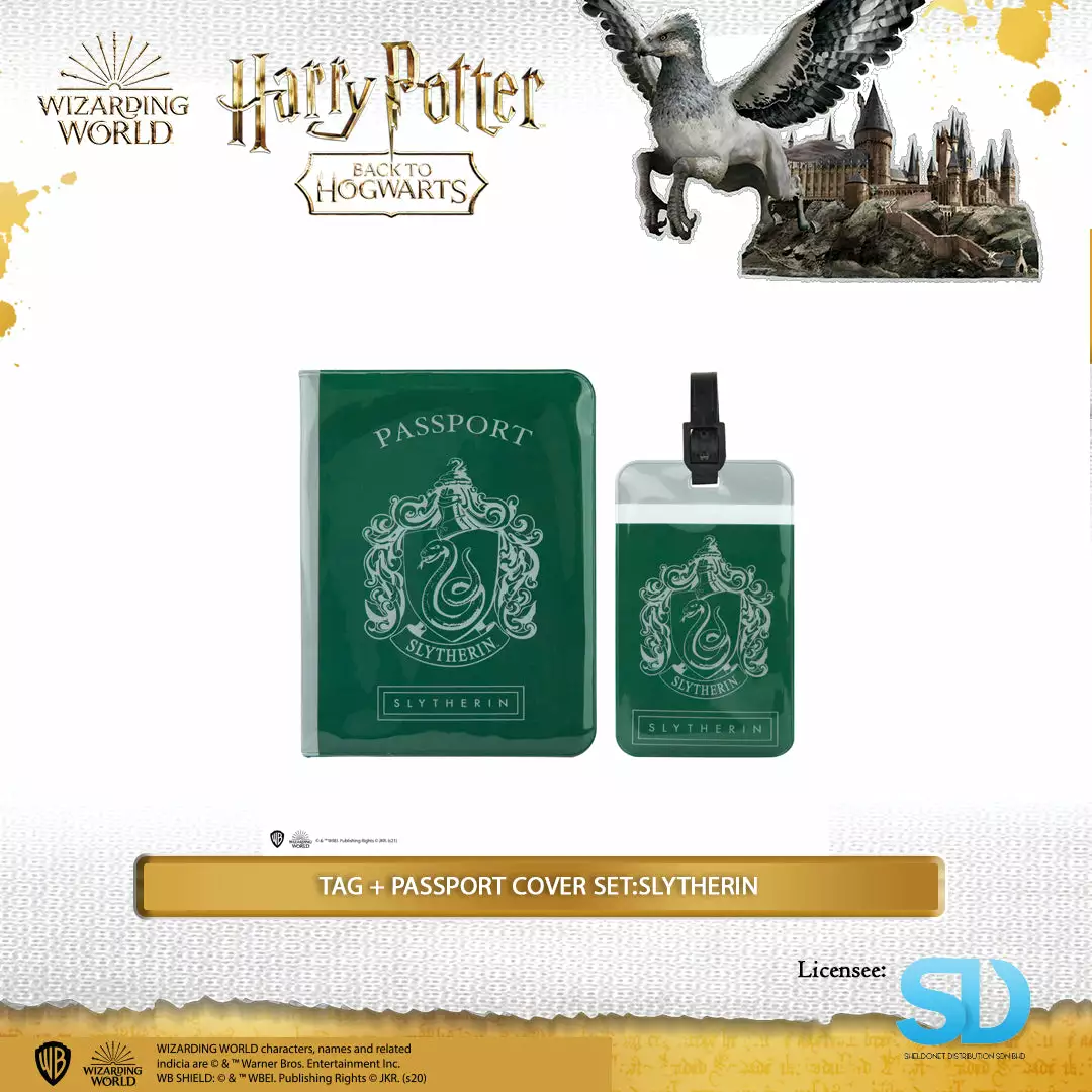 Famesbro Cinereplica: Tag + Passport Cover Set:Slytherin 3 Famesbro Cinereplica: Tag + Passport Cover Set:Slytherin