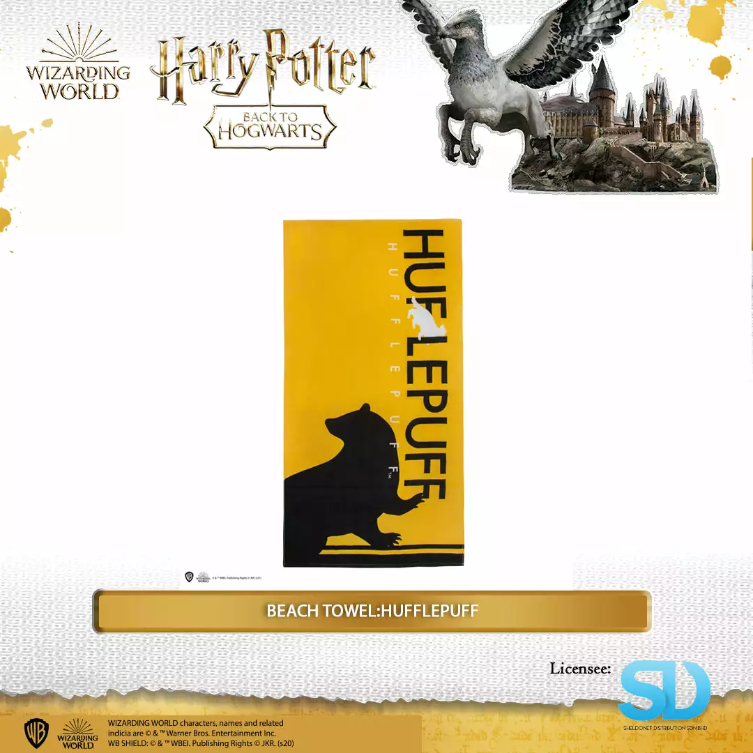 Famesbro Cinereplica: Beach Towel:Hufflepuff 3 Famesbro Cinereplica: Beach Towel:Hufflepuff