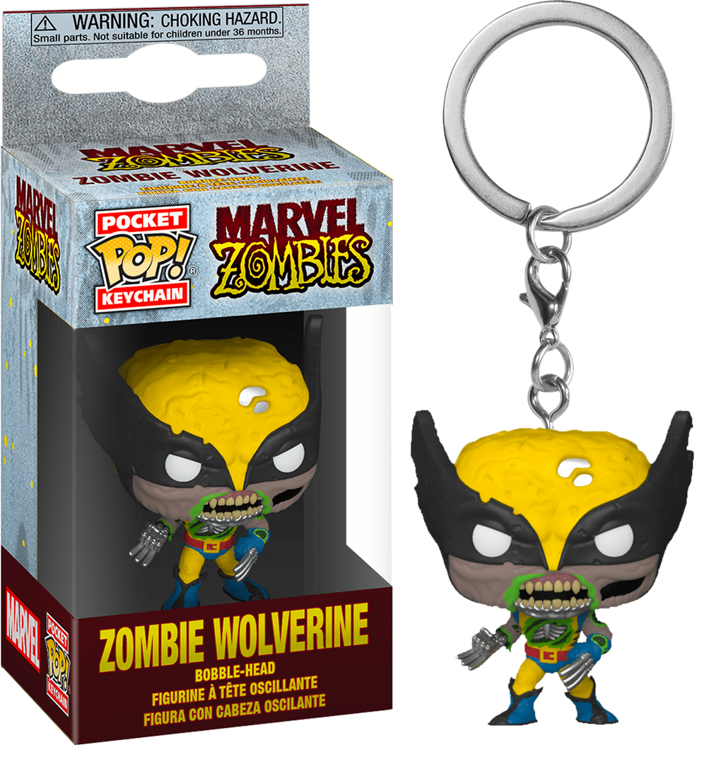 FUNKO Pocket Pop! Keychain: Marvel Zombies- Wolverine 3 FUNKO Pocket Pop! Keychain: Marvel Zombies- Wolverine