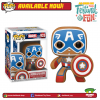 FUNKO Pop! Marvel: Holiday - Captain America (Gingerbread Man)