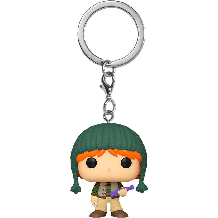 FUNKO Pocket Pop! Keychain: Harry Potter Holiday - Ron Weasley 3 FUNKO Pocket Pop! Keychain: Harry Potter Holiday - Ron Weasley