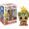FUNKO Pop! Marvel: Holiday - Christmas Groot (Glow In The Dark) [Exclusive]