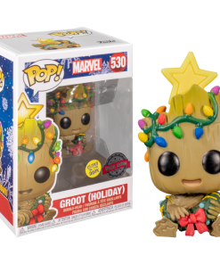 FUNKO Pop! Marvel: Holiday - Christmas Groot (Glow In The Dark) [Exclusive]