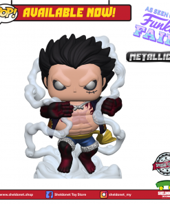 FUNKO [IN-STOCK] Pop! Animation: One Piece - Luffy (Gear 4th) (Metallic) [Exclusive]