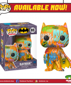 FUNKO Pop! Heroes (Artist Series): DC Comics - Batman (Orange) With Choice Of Pop! Protector (Exclusive)