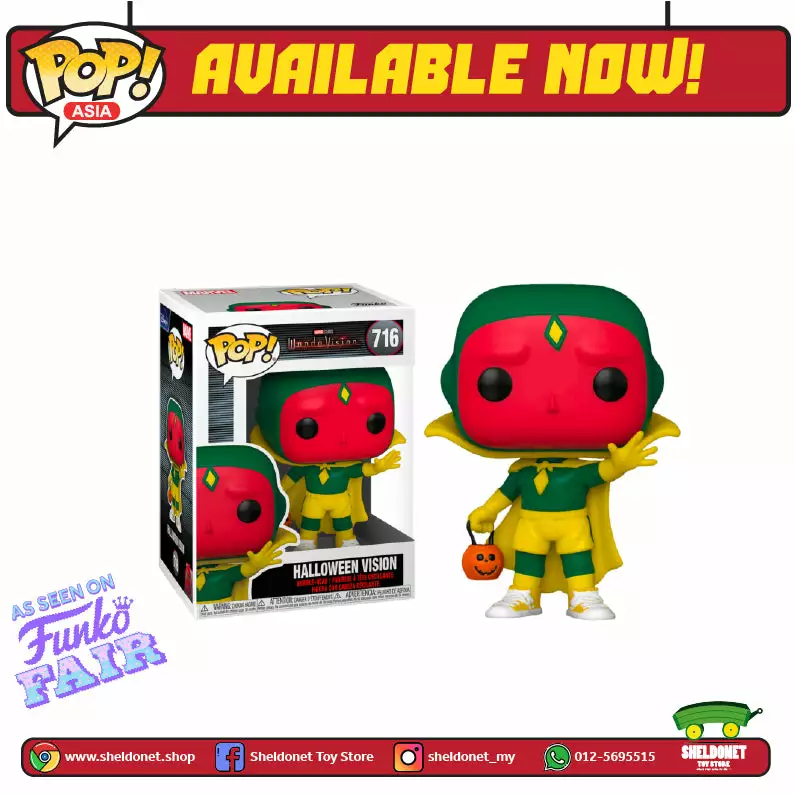 FUNKO Pop! Marvel: Wandavision - Halloween Vision 3 FUNKO Pop! Marvel: Wandavision - Halloween Vision