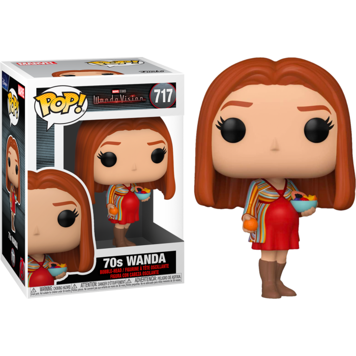 FUNKO Pop! Marvel: Wandavision - 70's Wanda POP! VINYL 4 FUNKO Pop! Marvel: Wandavision - 70's Wanda POP! VINYL